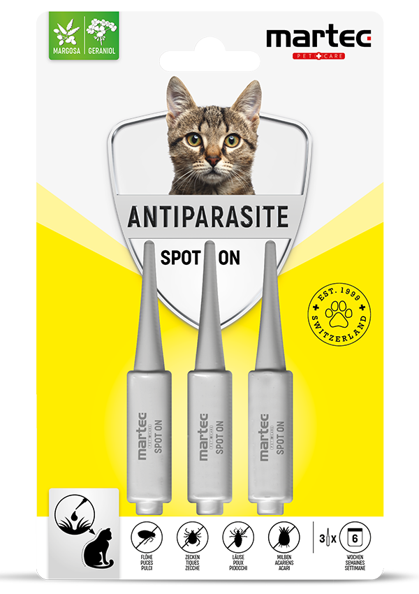 martec PET CARE Spot on Antiparasite für Katzen